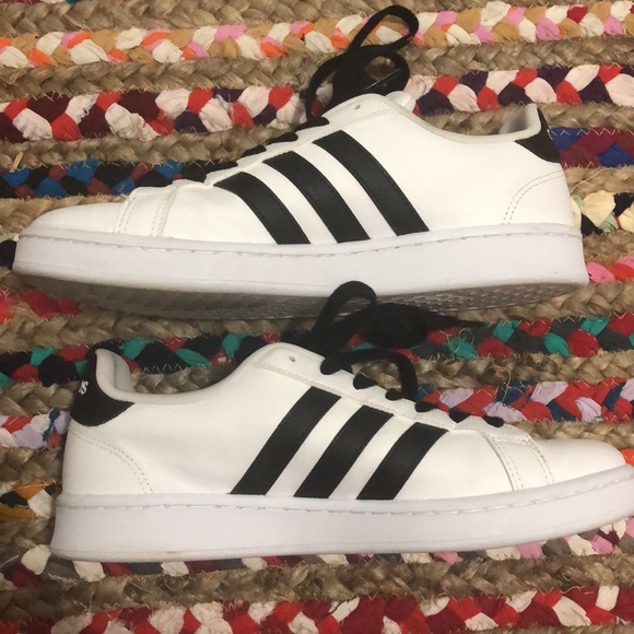 WOMEN'S ADIDAS GRAND COURT SNEAKERS MENS 8 - Picture 4 of 7